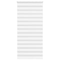Vidaxl zebra rolgordijn 110x200 cm stofbreedte 105,9cm polyester wit