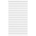 Vidaxl zebra rolgordijn 125x200 cm stofbreedte 120,9cm polyester wit