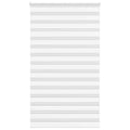Vidaxl zebra rolgordijn 135x200 cm stofbreedte 130,9cm polyester wit