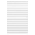 VidaXL Zebra-Rollo, 140 x 200 cm, Stoffbreite 135,9 cm, Polyester, weiß