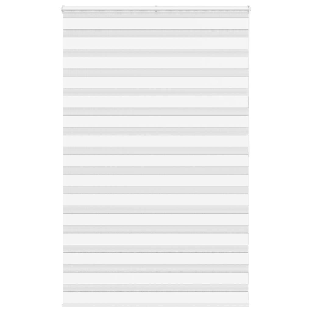 VidaXL Zebra-Rollo, 140 x 200 cm, Stoffbreite 135,9 cm, Polyester, weiß