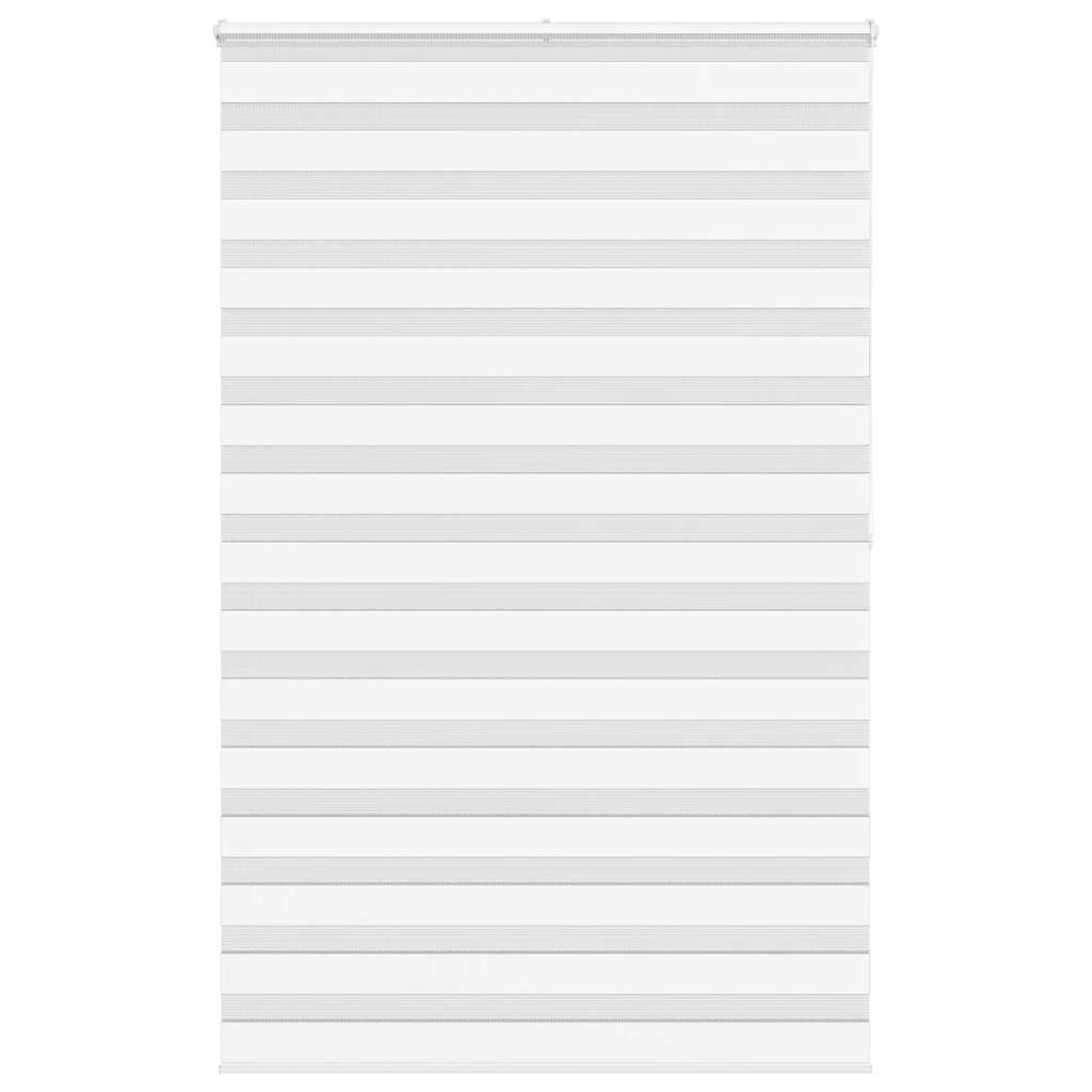 Vidaxl zebra rolgordijn 145x200 cm stofbreedte 140,9cm polyester wit
