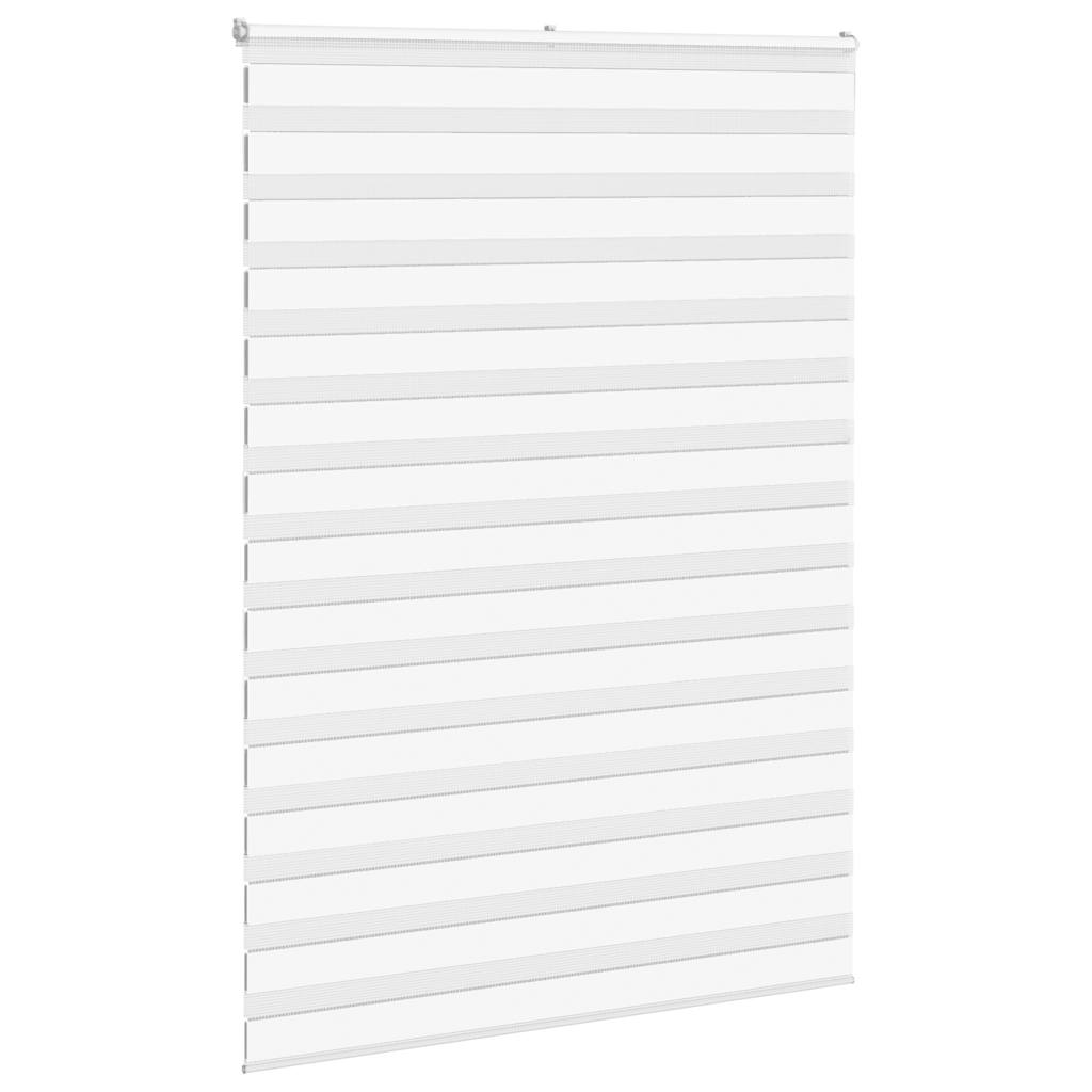 Vidaxl zebra rolgordijn 165x200 cm stofbreedte 160,9cm polyester wit