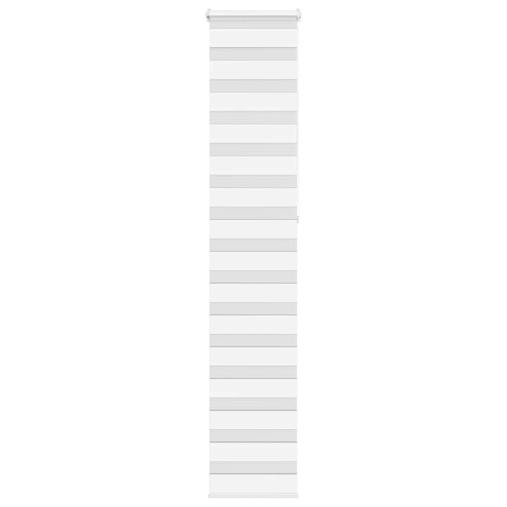 VidaXL Zebra-Rollo 40 x 230 cm, Stoffbreite 35,9 cm, Polyester, weiß