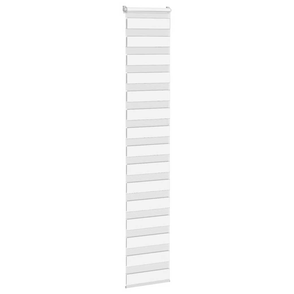 VidaXL Zebra-Rollo 40 x 230 cm, Stoffbreite 35,9 cm, Polyester, weiß