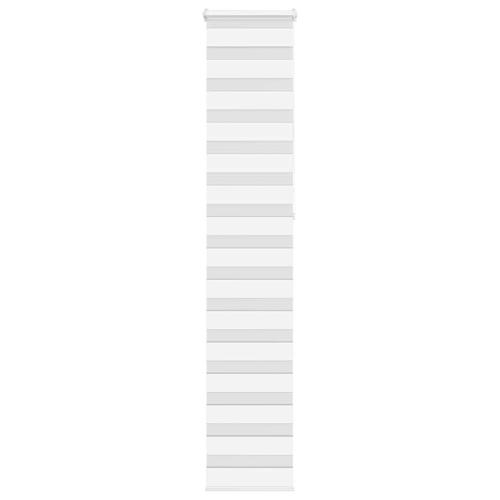VidaXL Zebra-Rollo, 50 x 230 cm, Stoffbreite 45,9 cm, Polyester, weiß
