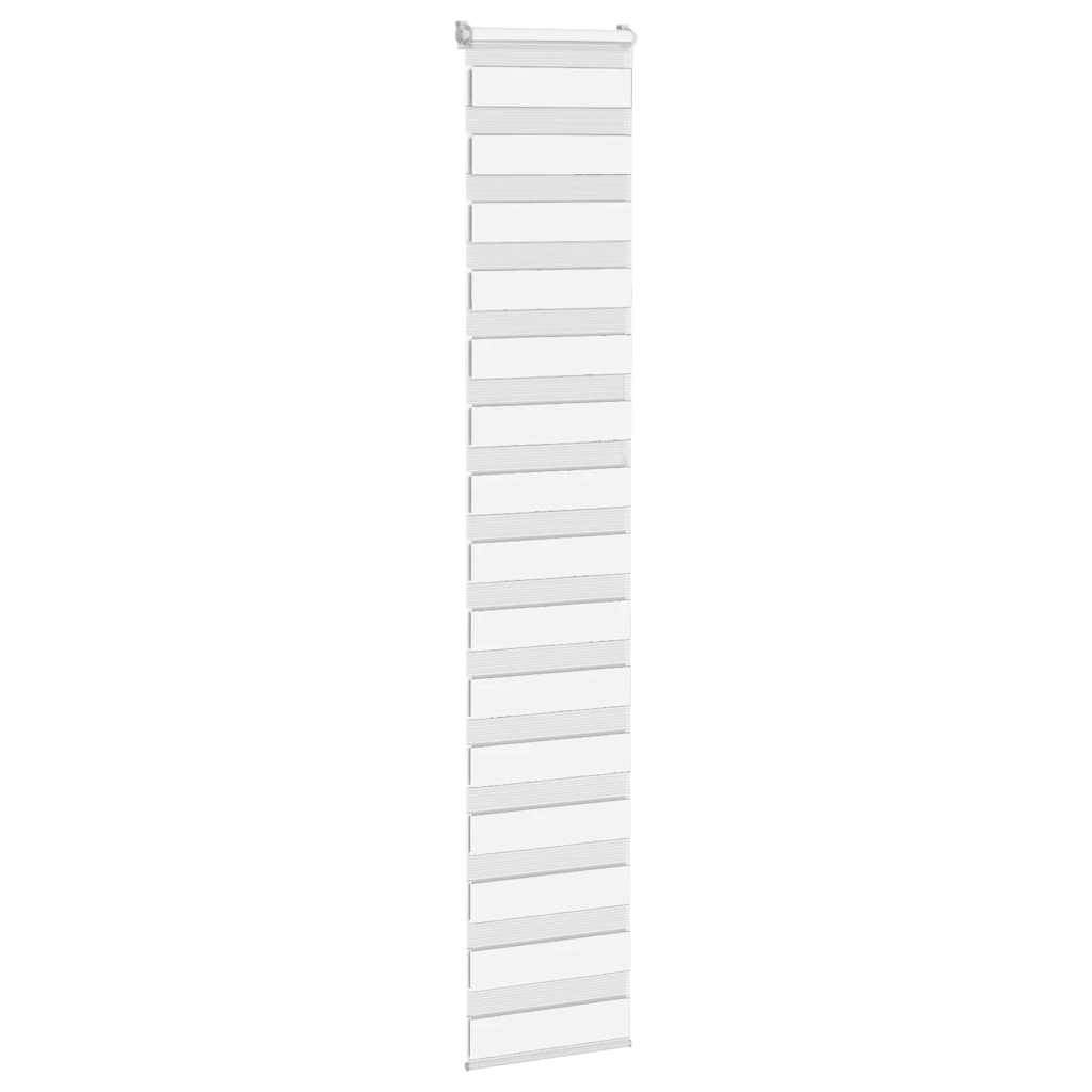 VidaXL Zebra-Rollo, 50 x 230 cm, Stoffbreite 45,9 cm, Polyester, weiß