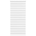 Vidaxl zebra rolgordijn 95x230 cm stofbreedte 90,9 cm polyester wit