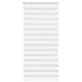 Vidaxl zebra rolgordijn 100x230 cm stofbreedte 95,9 cm polyester wit