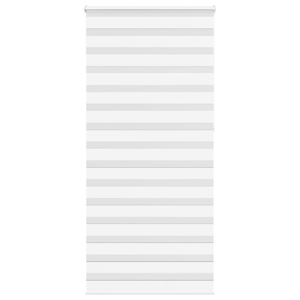 VidaXL Zebra-Rollo 105 x 230 cm, Stoffbreite 100,9 cm, Polyester, weiß