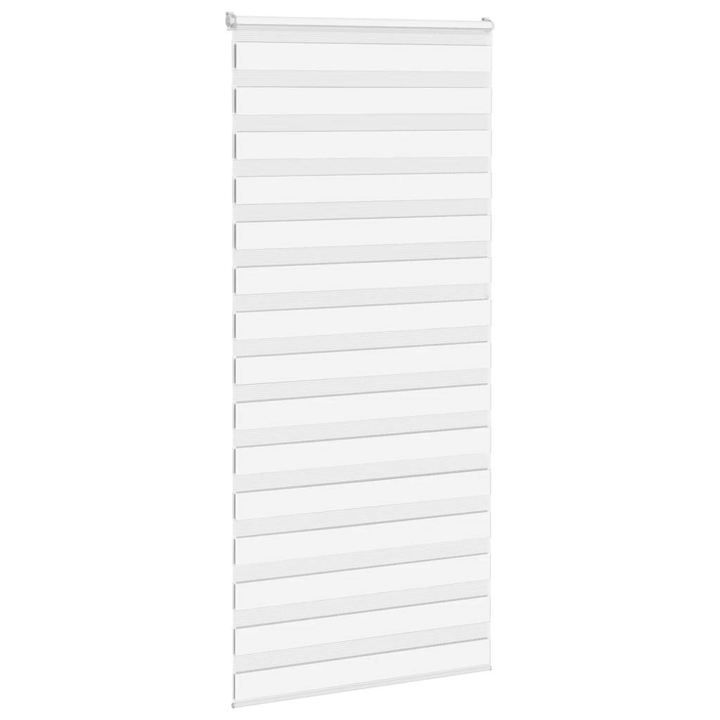 VidaXL Zebra-Rollo 105 x 230 cm, Stoffbreite 100,9 cm, Polyester, weiß