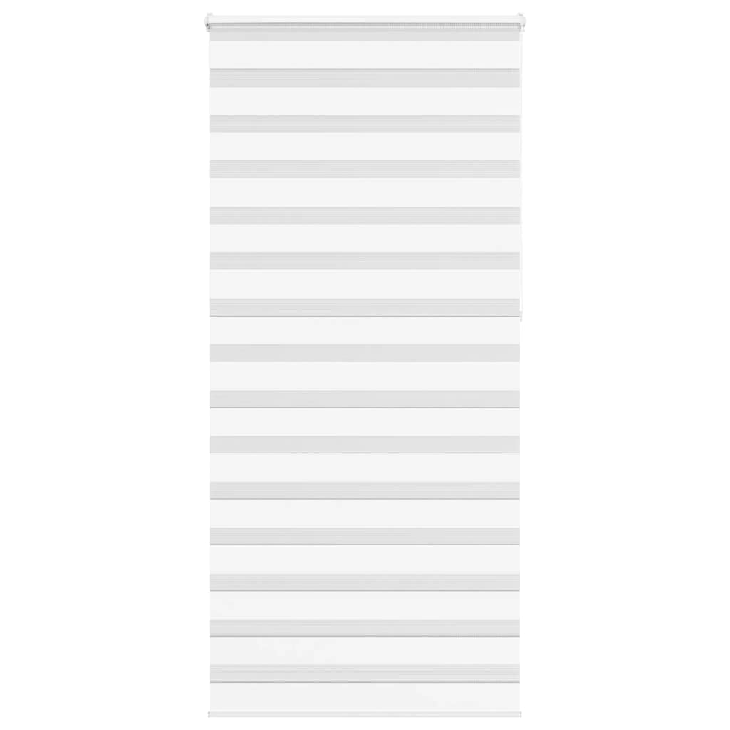 VidaXL Zebra-Rollo 110 x 230 cm, Stoffbreite 105,9 cm, Polyester, weiß
