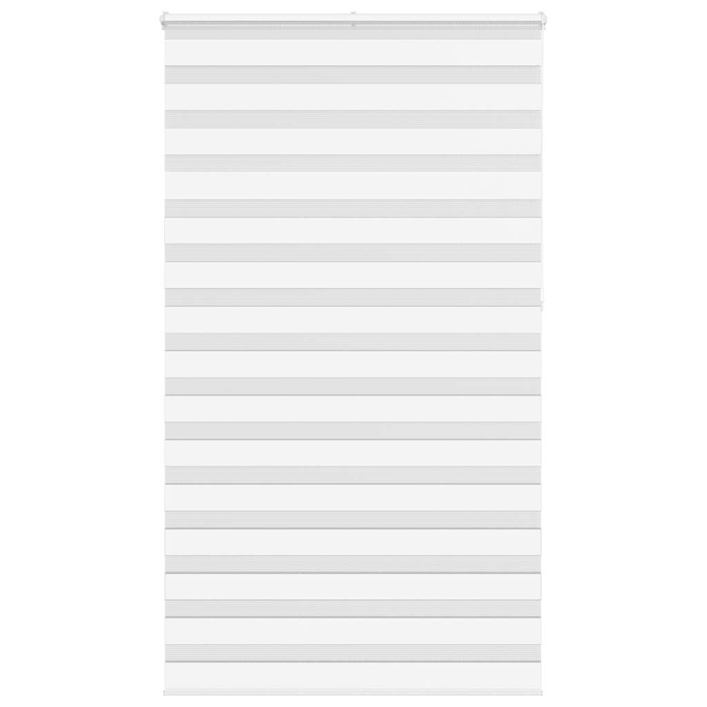 VidaXL Zebra-Rollo, 125 x 230 cm, Stoffbreite 120,9 cm, Polyester, weiß