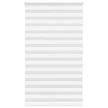 Vidaxl zebra rolgordijn 125x230 cm stofbreedte 120,9cm polyester wit