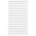 VidaXL Zebra-Rollo, 135 x 230 cm, Stoffbreite 130,9 cm, Polyester, weiß