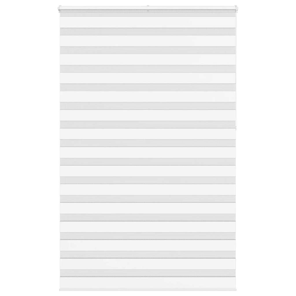 VidaXL Zebra-Rollo, 145 x 230 cm, Stoffbreite 140,9 cm, Polyester, weiß