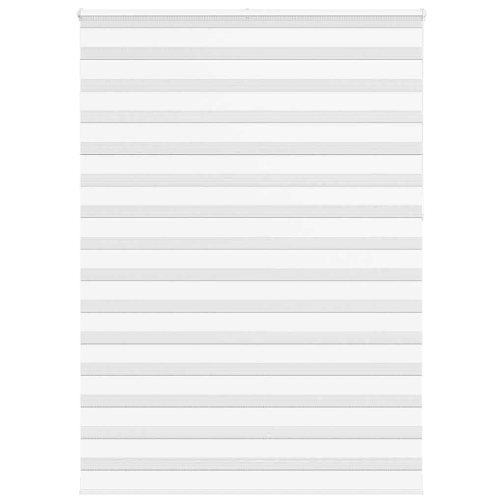 VidaXL Zebra-Rollo, 165 x 230 cm, Stoffbreite 160,9 cm, Polyester, weiß