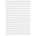 VidaXL Zebra-Rollo, 165 x 230 cm, Stoffbreite 160,9 cm, Polyester, weiß