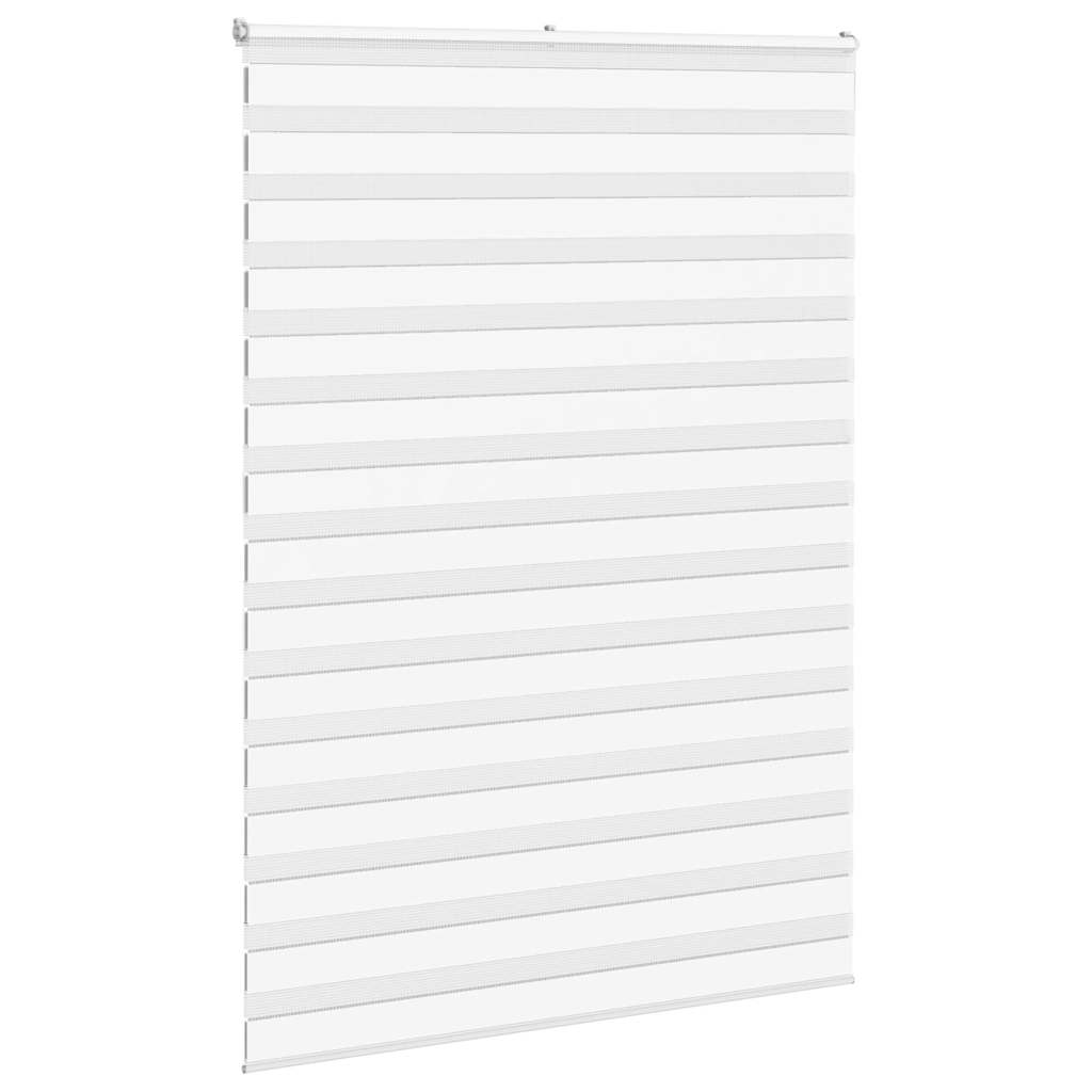 VidaXL Zebra-Rollo, 165 x 230 cm, Stoffbreite 160,9 cm, Polyester, weiß