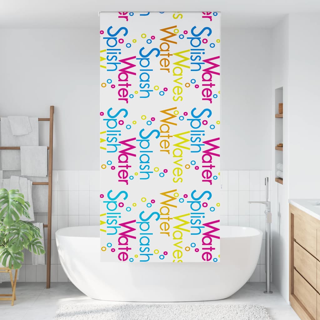 Vidaxl doucherolgordijn 100x240 cm stofbreedte 96 cm