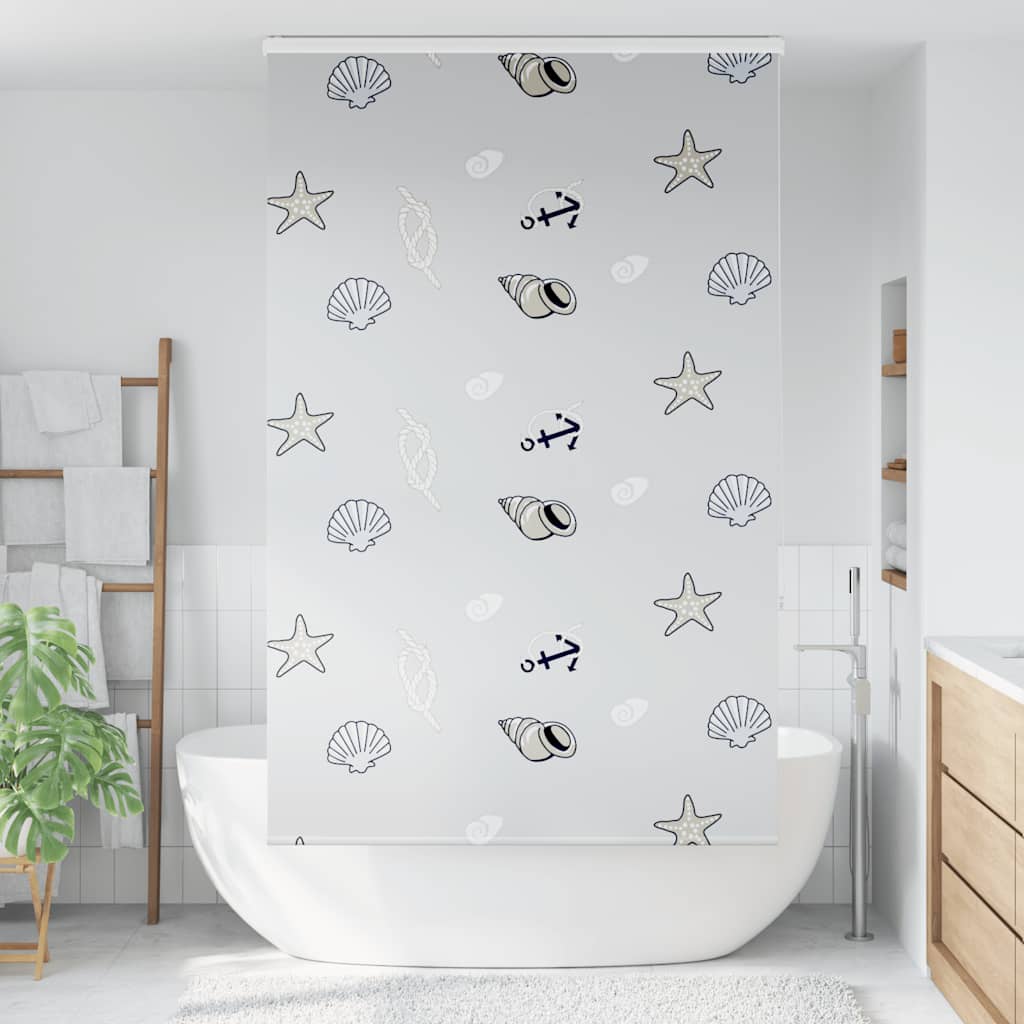 Vidaxl doucherolgordijn met cassette 140x240 cm stofbreedte 136 cm