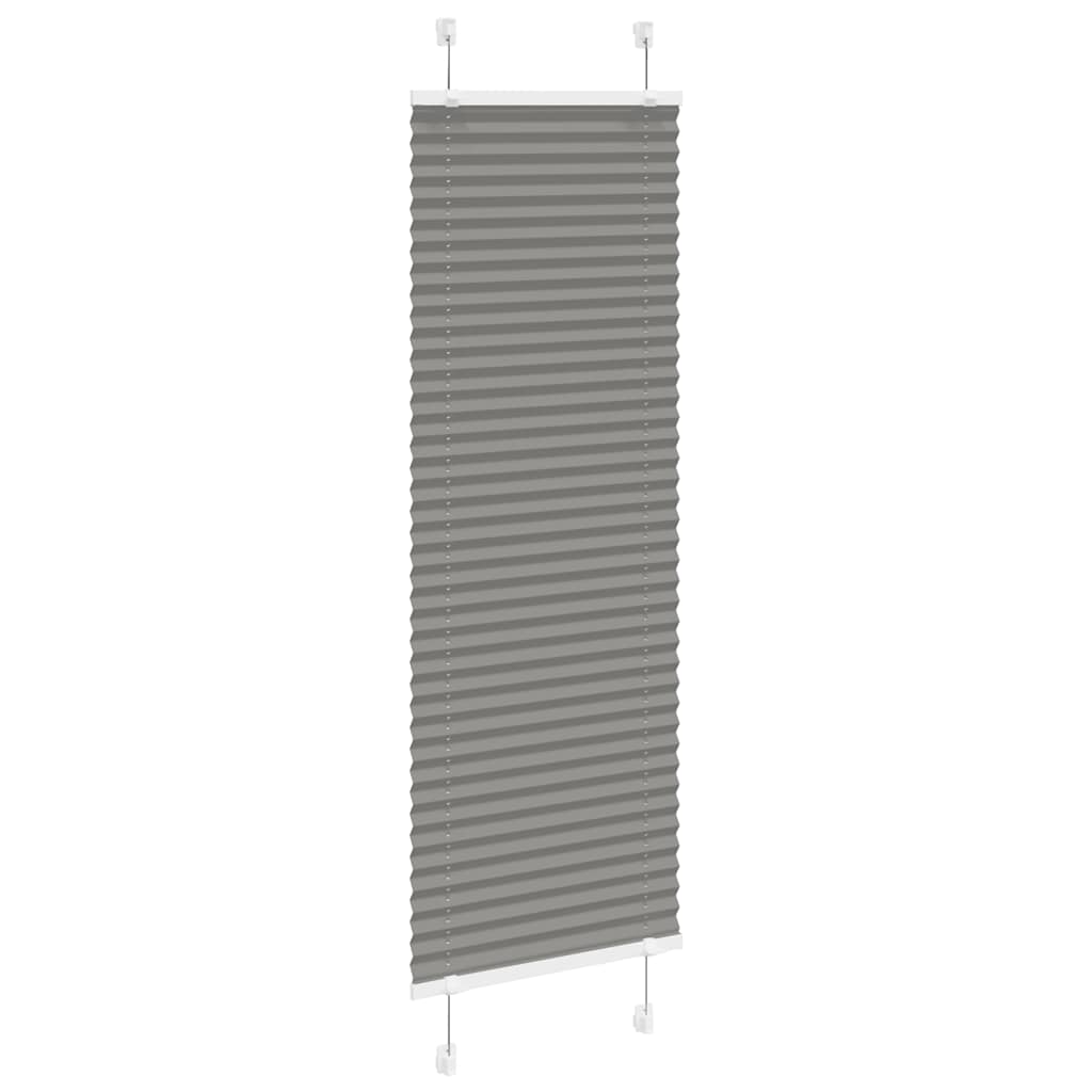 VidaXL Plissee-Rollo 50 x 100 cm, Stoffbreite 49,4 cm, Anthrazit
