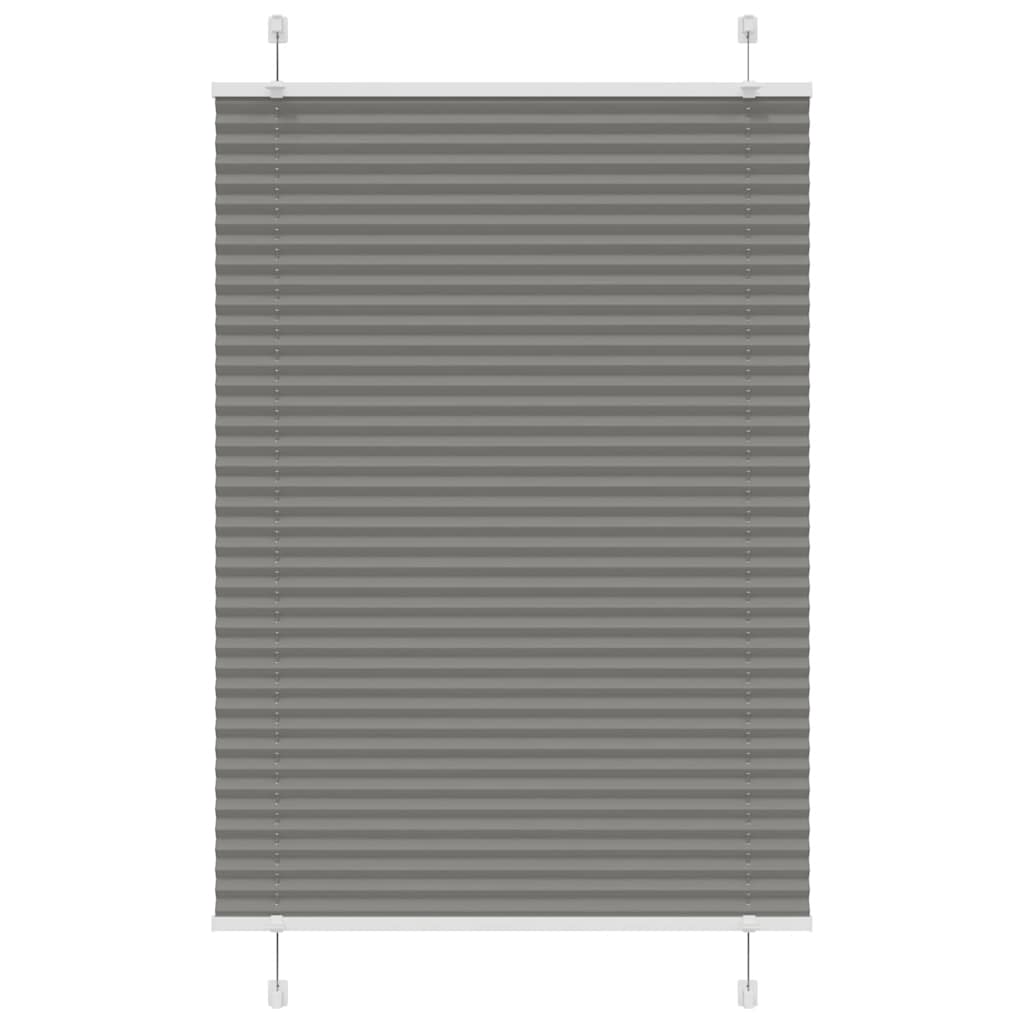Vidaxl plissé rolgordijn 95x150 cm stofbreedte 94,4 cm antraciet