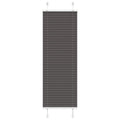 Vidaxl plissé rolgordijn 40x100 cm stofbreedte 39,4 cm polyester zwart