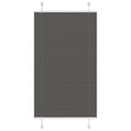 Vidaxl plissé rolgordijn 70x100 cm stofbreedte 69,4 cm polyester zwart