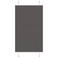 Vidaxl plissé rolgordijn 80x100 cm stofbreedte 79,4 cm polyester zwart