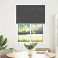 Vidaxl plissé rolgordijn 85x100 cm stofbreedte 84,4 cm polyester zwart