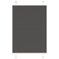 Vidaxl plissé rolgordijn 95x100 cm stofbreedte 94,4 cm polyester zwart
