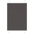 Vidaxl plissé rolgordijn 100x100 cm stofbreedte 99,4cm polyester zwart
