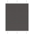 Vidaxl plissé rolgordijn 110x100cm stofbreedte 109,4cm polyester zwart
