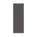 Vidaxl plissé rolgordijn 45x150 cm stofbreedte 44,4 cm polyester zwart