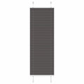 Vidaxl plissé rolgordijn 50x150 cm stofbreedte 49,4 cm polyester zwart