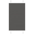 Vidaxl plissé rolgordijn 70x150 cm stofbreedte 69,4 cm polyester zwart