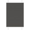 Vidaxl plissé rolgordijn 90x150 cm stofbreedte 89,4 cm polyester zwart