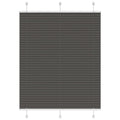 Vidaxl plissé rolgordijn 110x150cm stofbreedte 109,4cm polyester zwart