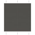 Vidaxl plissé rolgordijn 120x150cm stofbreedte 119,4cm polyester zwart