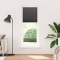 Vidaxl plissé rolgordijn 80x200 cm stofbreedte 79,4 cm polyester zwart