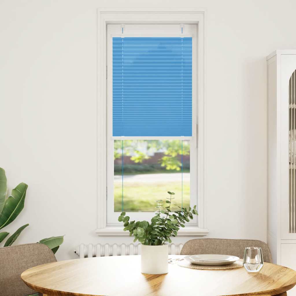 Vidaxl plissé rolgordijn 45x100 cm stofbreedte 44,4 cm polyester blauw