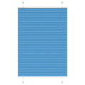 Vidaxl plissé rolgordijn 85x100 cm stofbreedte 84,4 cm polyester blauw