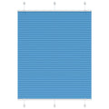 Vidaxl plissé rolgordijn 105x100cm stofbreedte 104,4cm polyester blauw