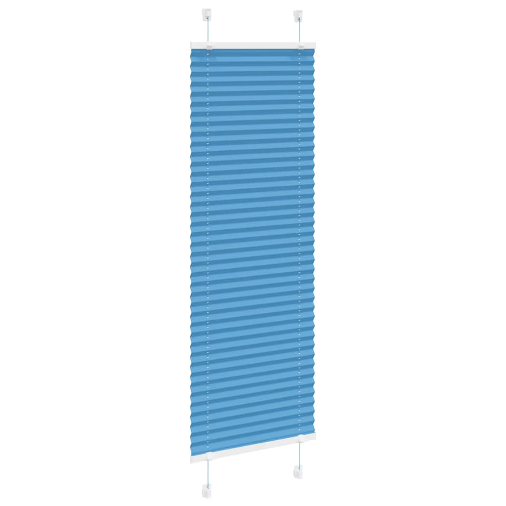 Vidaxl plissé rolgordijn 40x150 cm stofbreedte 39,4 cm polyester blauw