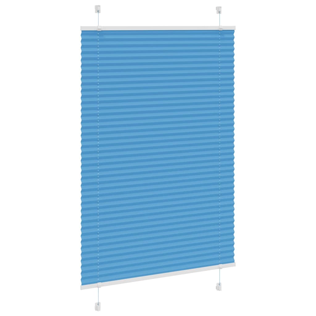 Vidaxl plissé rolgordijn 100x150 cm stofbreedte 99,4cm polyester blauw