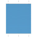 Vidaxl plissé rolgordijn 105x150cm stofbreedte 104,4cm polyester blauw