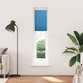Vidaxl plissé rolgordijn 40x200 cm stofbreedte 39,4 cm polyester blauw