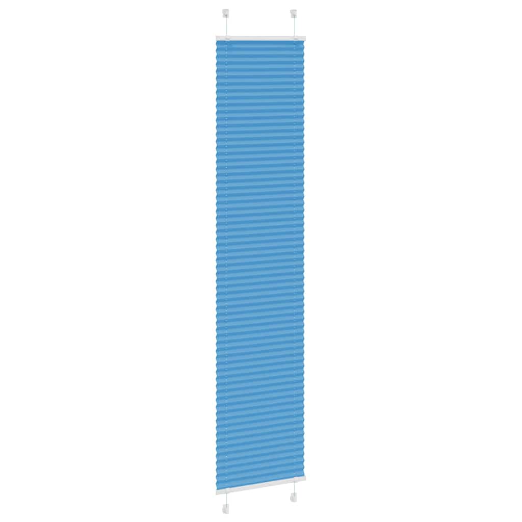 Vidaxl plissé rolgordijn 40x200 cm stofbreedte 39,4 cm polyester blauw