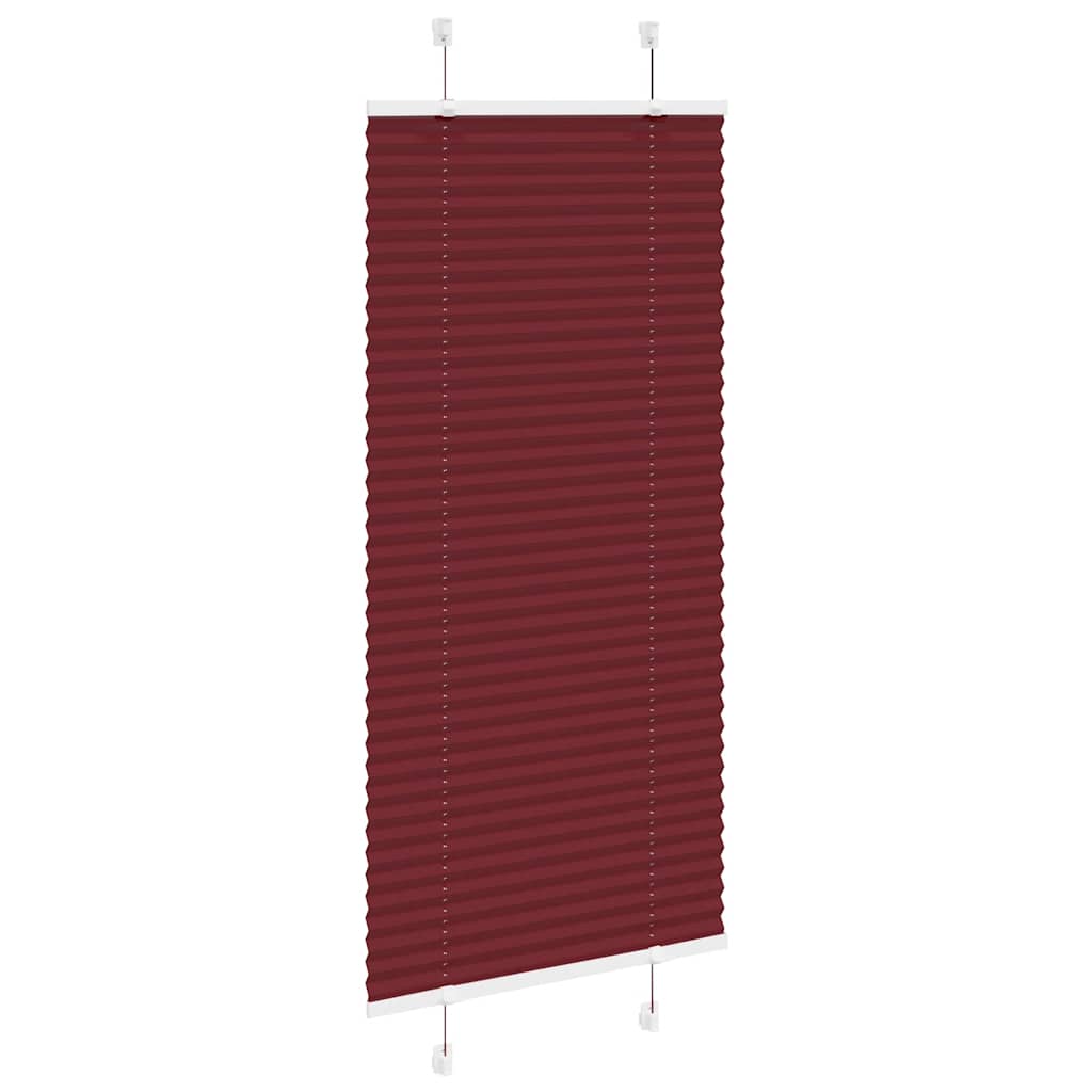 Vidaxl plissé rolgordijn 60x100 cm stofbreedte 59,4 cm bordeauxrood